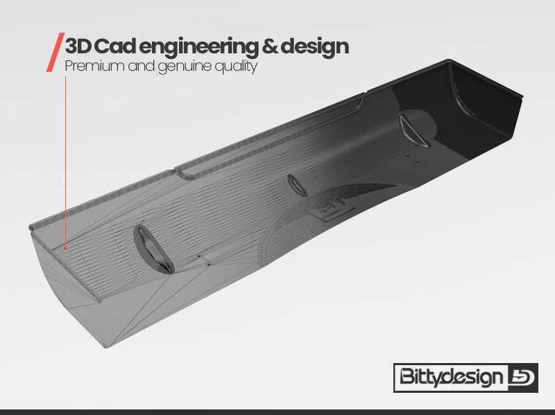 Bittydesign Rear Hard Wing 190mm - Stock spec BDRW