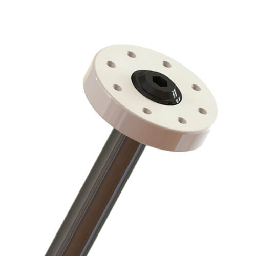 Tekno Shock Piston Blanks (CNC, flat/flat, 13mm, 4pcs) - TKR6735