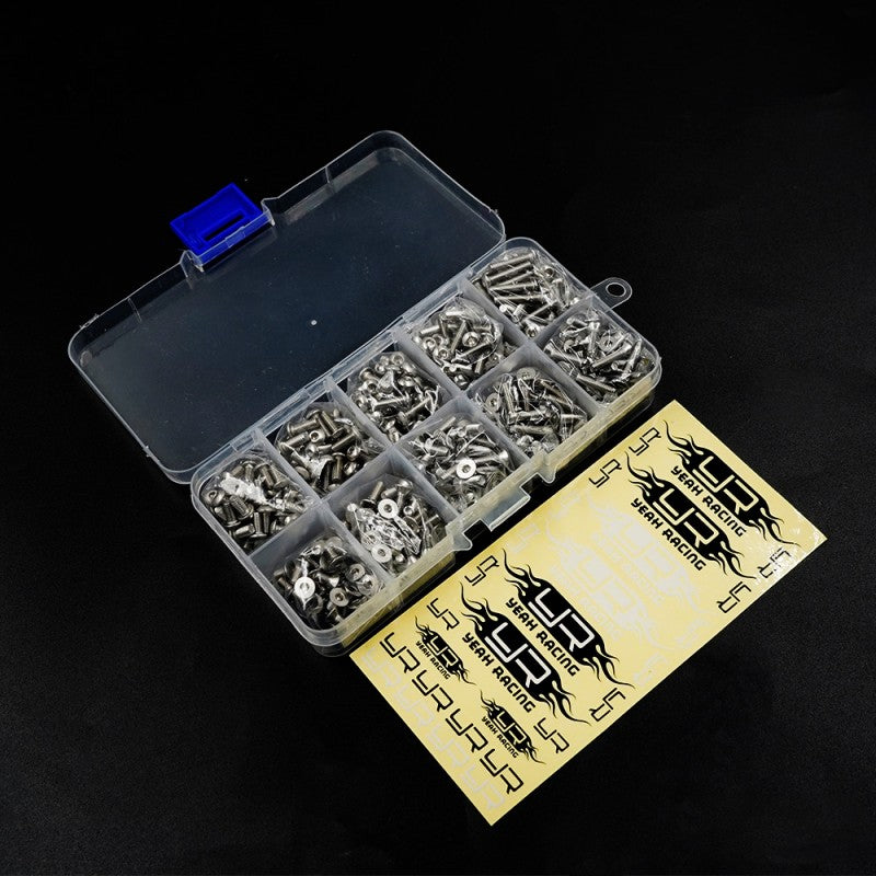 Assortiment de vis en acier inoxydable (400 pièces) avec mini-boîte
