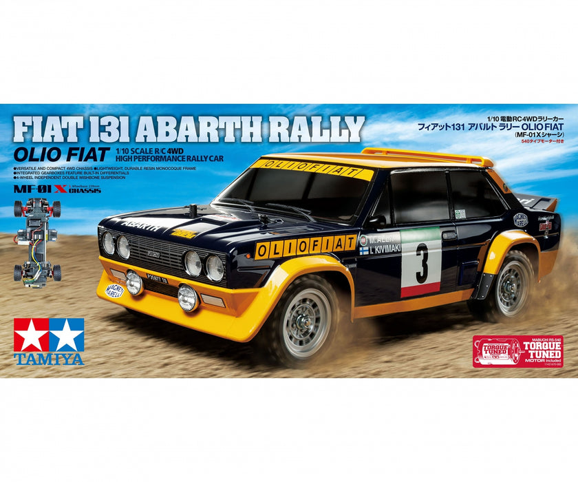 Tamiya Fiat 131 Abarth Rally Olio Fiat 1/10 M-Chassis MF-01X - 58723A (without ESC)