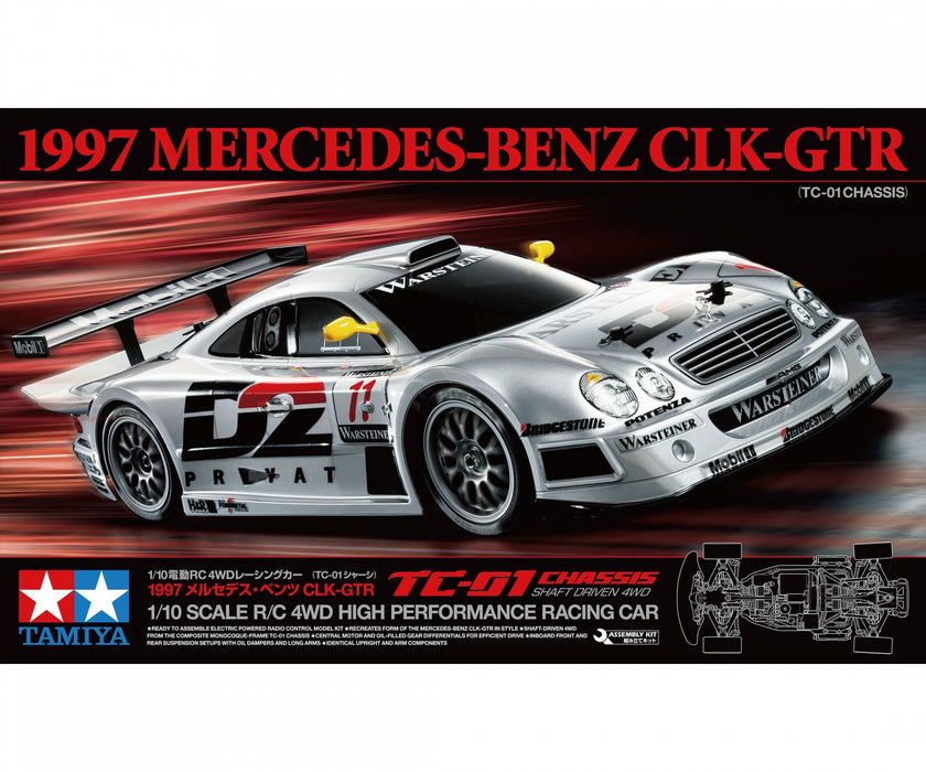 Tamiya 1/10 1997 Mercedes-Benz CLK GTR TC-01 - 58731 (without ESC)