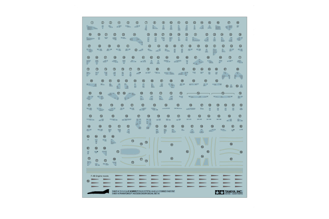 Tamiya 1/48 F-4 Phantom II Door Decal Set A