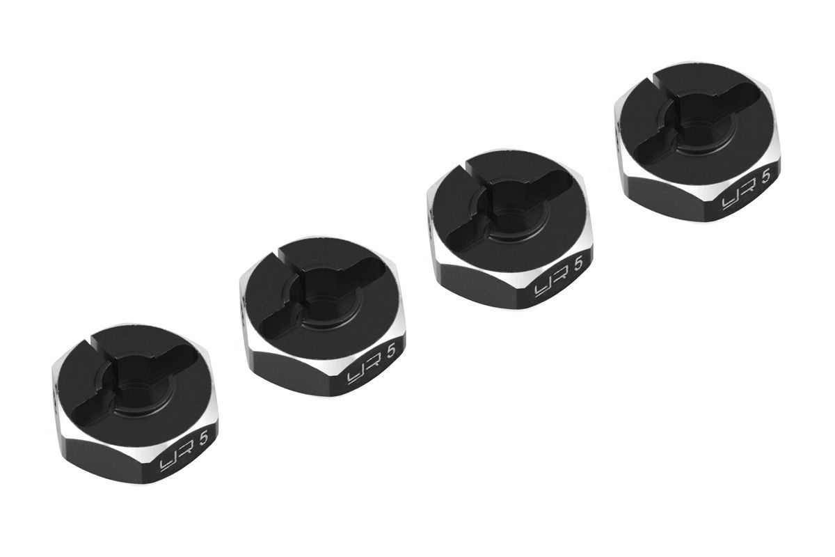 Aluminum Hex Adapter Set 12x5mm For 1/10 RC Touring Drift Crawler Black
