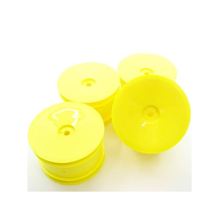 SWORKz 1/10 2/4WD Off Road Competition Rear Dish Wheel - Yellow (4) 220026FY