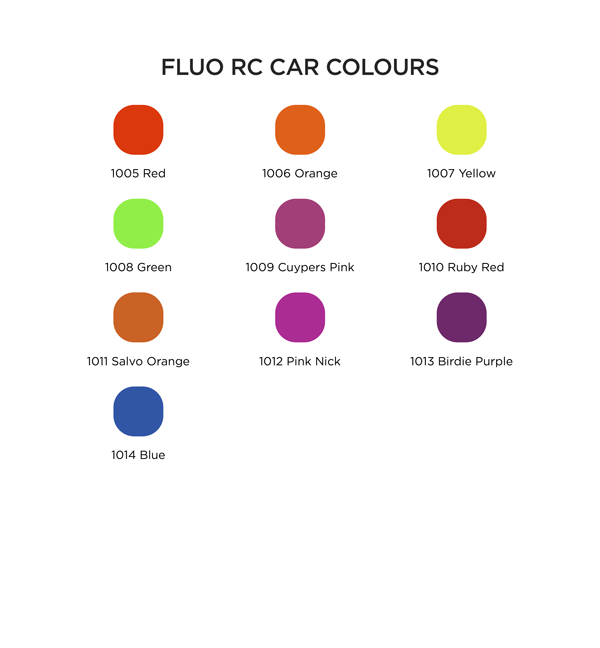 RC Car Colors FLUO BLUE 014 Lexan Color Spray 150ml - PRC01014