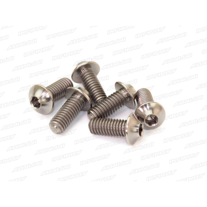 Infinity M4X10MM TITANIUM UFO HEAD SCREW (6) B01410U-T