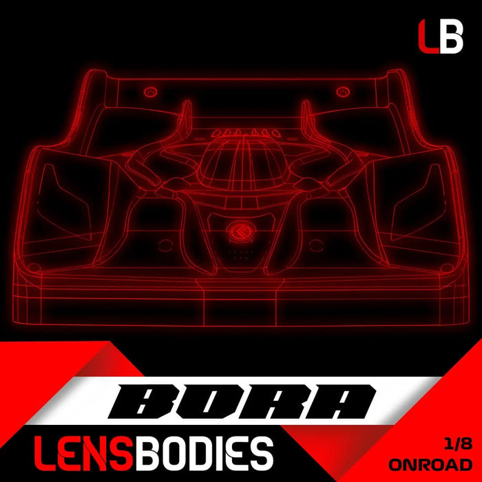 Lens Bodies - 1/8 ONROAD BODY BORA LIGHT WEIGHT - LB08BRA-L (1)