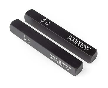 Hudy Chassis Droop Gauge Support Blocks (2) for 1/10 (10mm) - H107702 - RCXX - rc racing for professionals