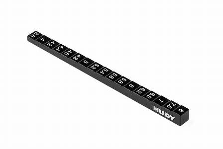 Hudy Ultra Fine Chassis Ride Hight Gauge 3.8-8.0mm - H107716 - RCXX - rc racing for professionals