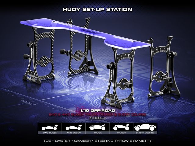 Hudy Setup Station for 1/10 Offroad - H108901 - RCXX - rc racing for professionals