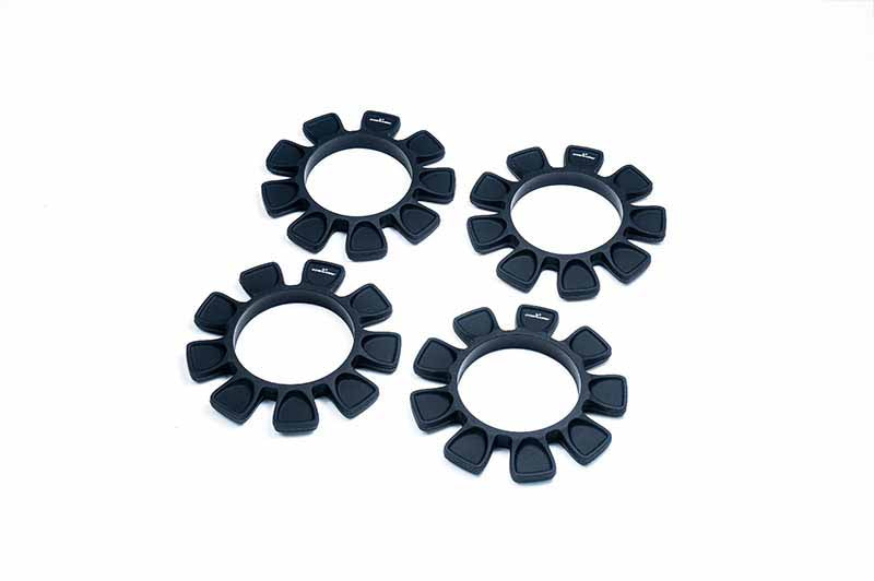 Koswork Tire Glue Bands UFO High Strength 1:8 Buggy (4) Black – KOS14605BK