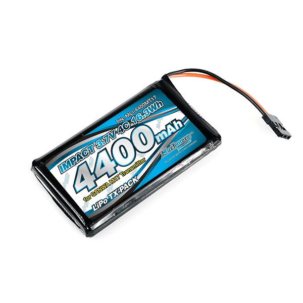 MUCHMORE IMPACT Li-Po Battery 4400mAh/3.7V 4C for SANWA M17 Transmitter (1) MLI-4400MT17