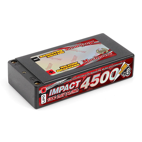 MUCHMORE IMPACT [Silicon Graphene] LCG HV FD4 4500mAh/7.6V 130C Shorty Flat Hard Case (1) MLSG-STLCGHV4500