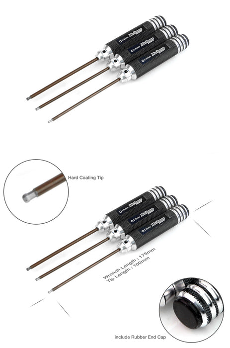 MUCHMORE Hard Coating Ball Type Allen Wrench 2.0x100mm (1) MR-HAW20R