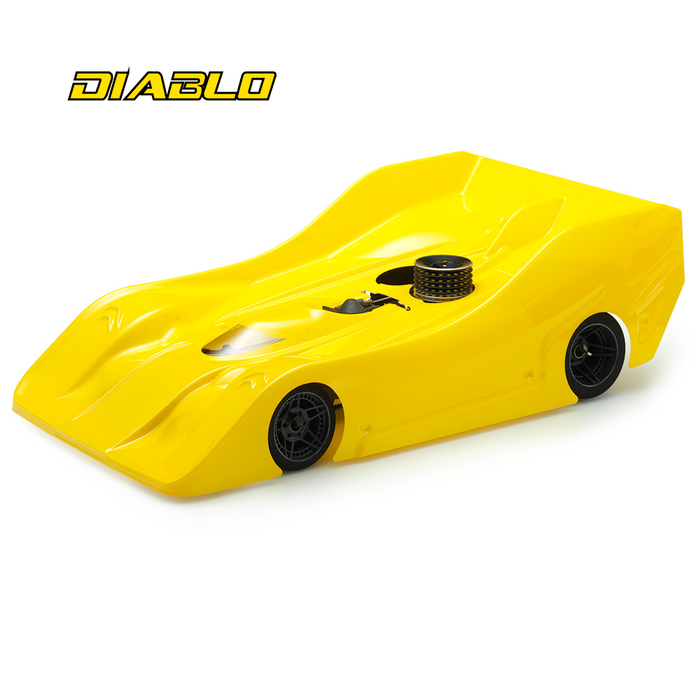 Xtreme R18 DIABLO 1/8 Scale Onroad Nitro Competition Body Shell - Ultra Light 0.7mm - MTB0408-07