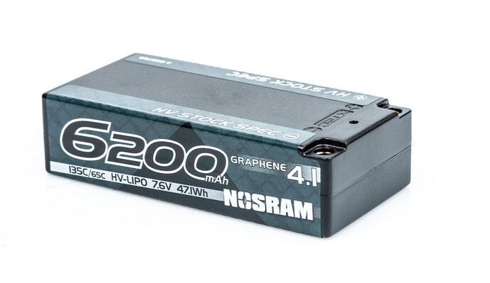 Nosram Graphene-4.1 6200mAh HV Stock Spec Shorty LiPo 7.6V 135C/65C - 224g - 999759