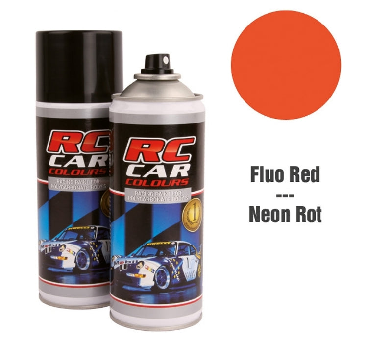 RC Car Colors FLUO RED 005 Lexan Color Spray 150ml - PRC01005