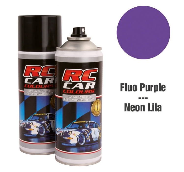 RC Car Colors FLUO PURPLE 013 Lexan Color Spray 150ml - PRC01013