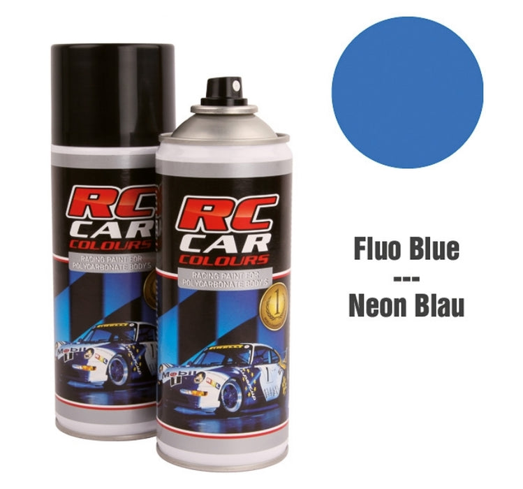 RC Car Colors FLUO BLUE 014 Lexan Color Spray 150ml - PRC01014