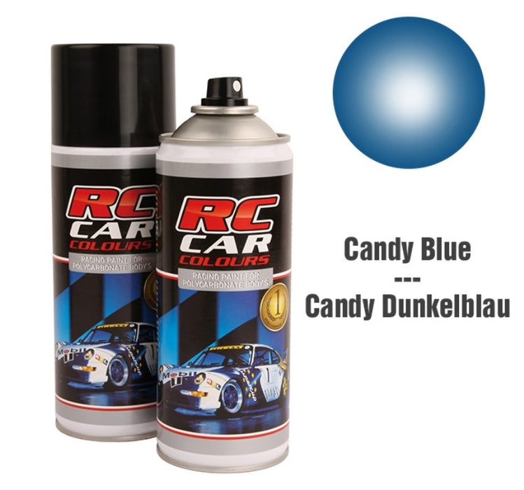 RC Car Colors CANDY DARK BLUE 021 Lexan Color Spray 150ml - PRC01021