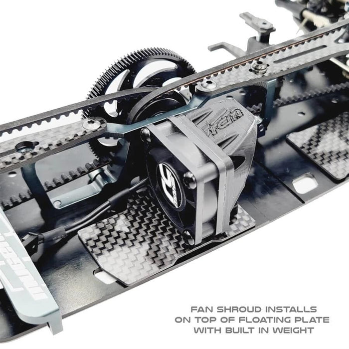 RC MAKER LCG Schwebende Messing Empfänger/Lüfter Platte für Mugen MTC-2 (Set) - MTC2-FEPB