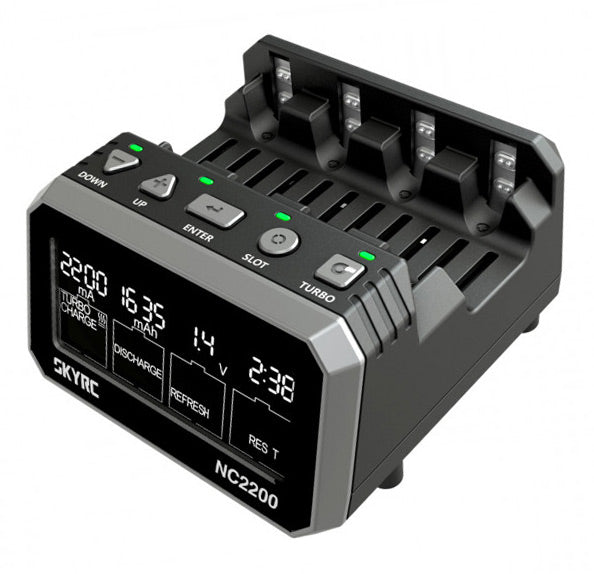 SkyRC NC2200 Charger NiMH AA/AAA 0.2-2.2A 240AC - SK-100181 - RCXX - RC Racing Shop | RC Models | Tuning & Spare Parts for Professionals