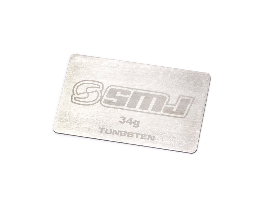 SMJ THIN TYPE TUNGSTEN WEIGHT PLATE 34g (53x33x1.0mm, +/-1g) - SMJ3520