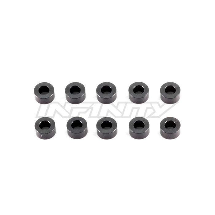 Infinity ALUMINUM WASHER 3X6X3.0MM - Black (10) T081