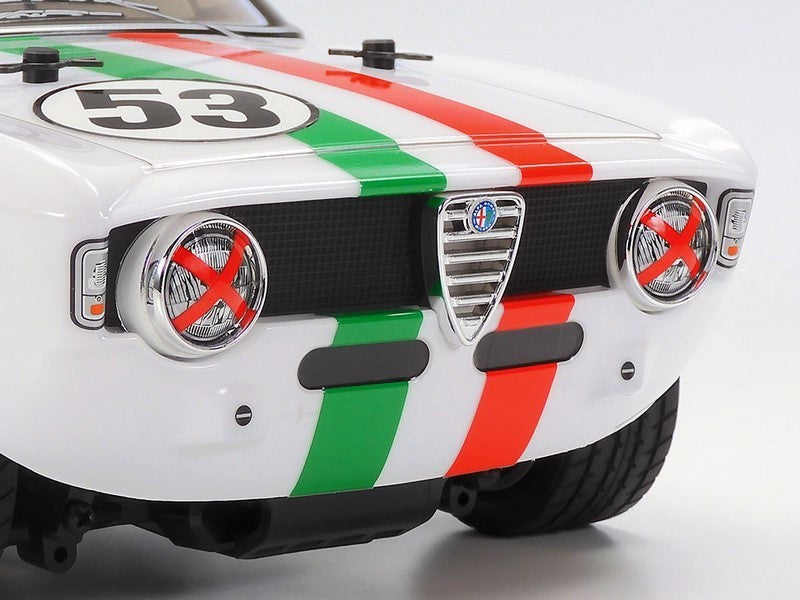 Tamiya 1/10 RC Alfa Giulia Sprint GTA Club Racer White Body Painted (MB-01) - 47501