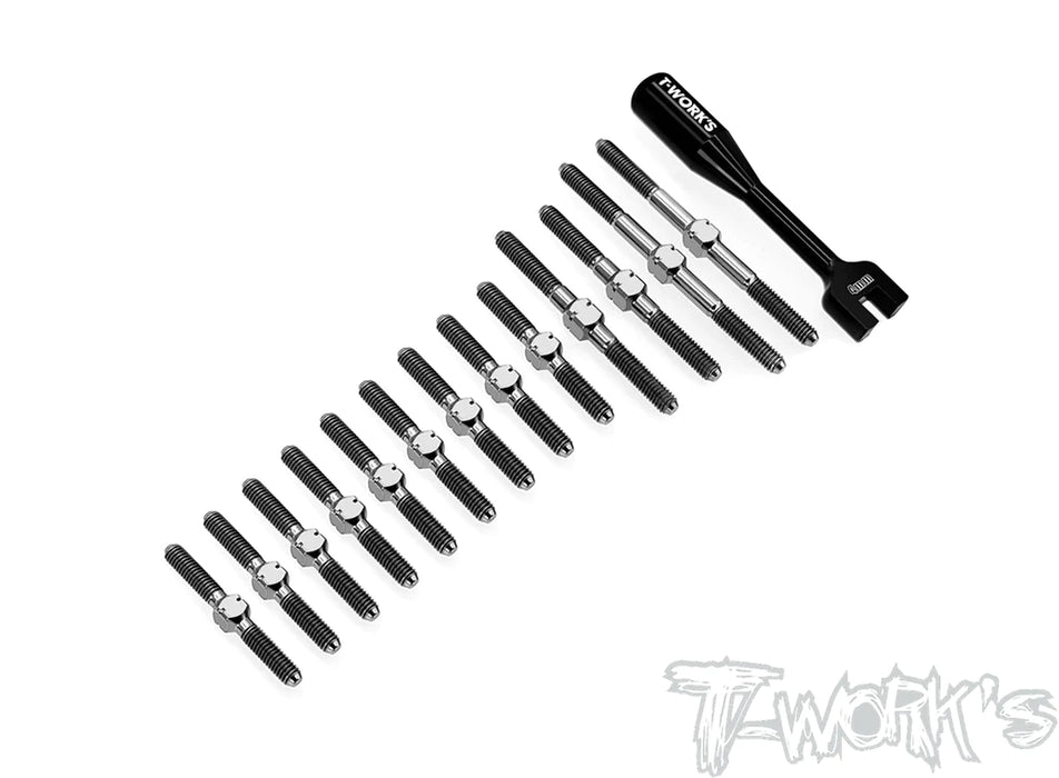 T-Works TB-256 64 Titanium Turnbuckle Set for Schumacher Mi8