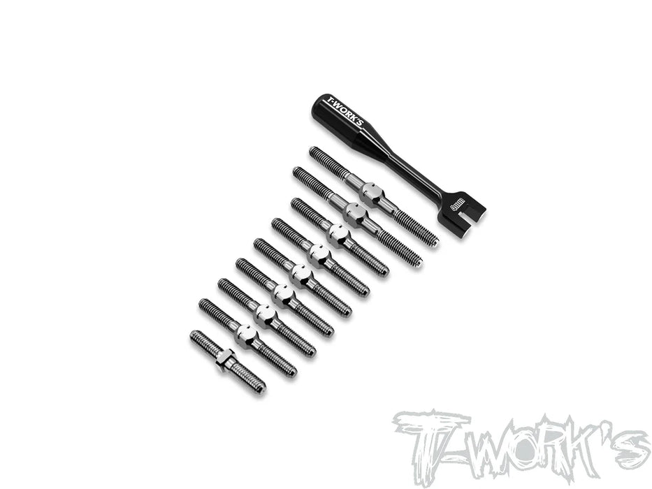 T-Work's TB-324 64 Titanium Turnbuckle Set ( For AXON TC10/3 )