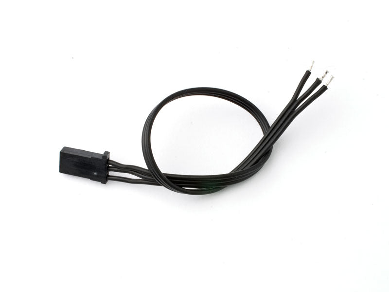 TQ Servo JR Cable Extension "Triple Black" 22 Gauge (1) 180mm