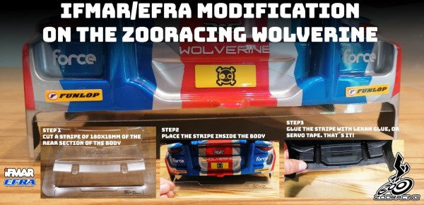 ZooRacing ZR-0015-04 - Wolverine MAX - 1:10 touring car body - 0.4mm AIRLITE