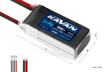 KAVAN Li-Po battery 1000mAh 11.1V 40/80C – KAV33.6003