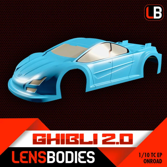 Lens Bodies GHIBLI 2.0 1/10 Touring Onroad 190mm Body Lexan Shell - Ultra Light Weight