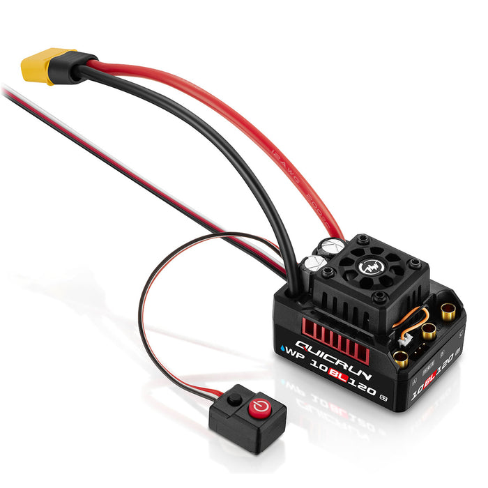 Hobbywing QuicRun Brushless WP 10BL120 G2 ESC & 3660SL G2 3150KV Motor Combo - HW38030210