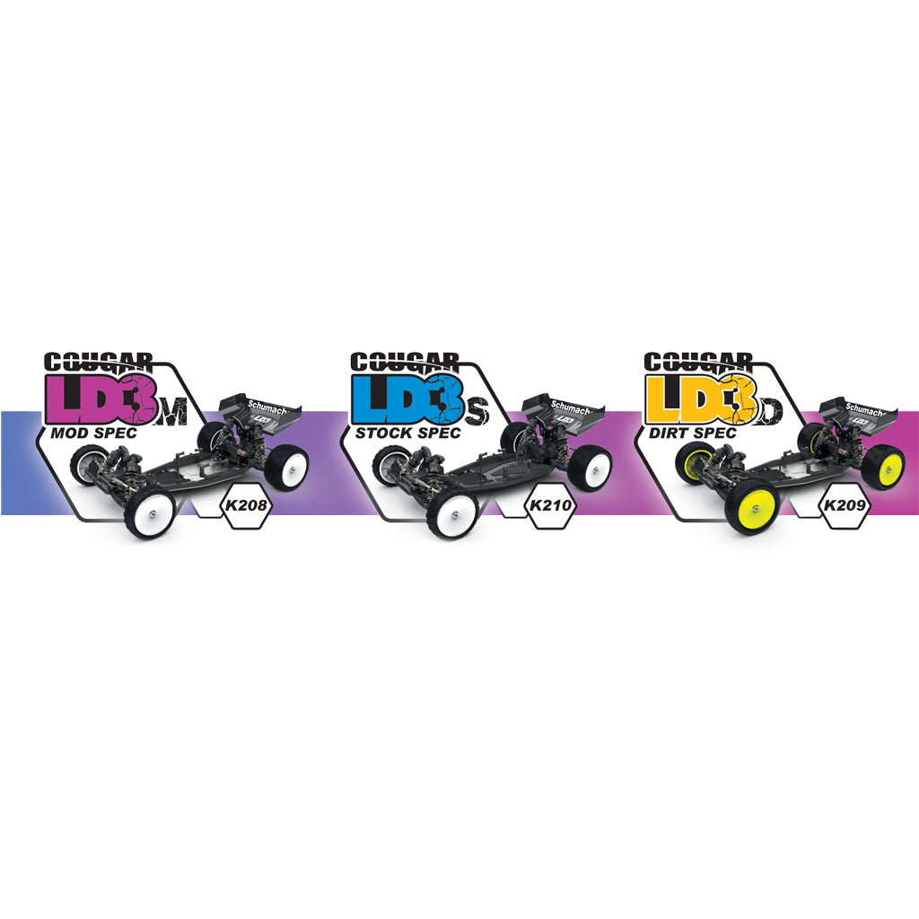 Schumacher Cougar LD3 - Stock Spec - 1/10 2WD Buggy Kit - RCXX - rc racing for professionals