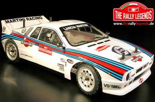 Rally Legends Lancia 037 Rally Group B Clear Body with Martini Decals