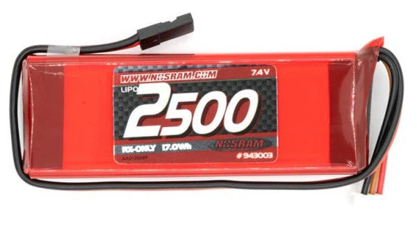 Nosram LiPo 2500 RX-Pack Straight 7.4V / TX Futaba - 943003