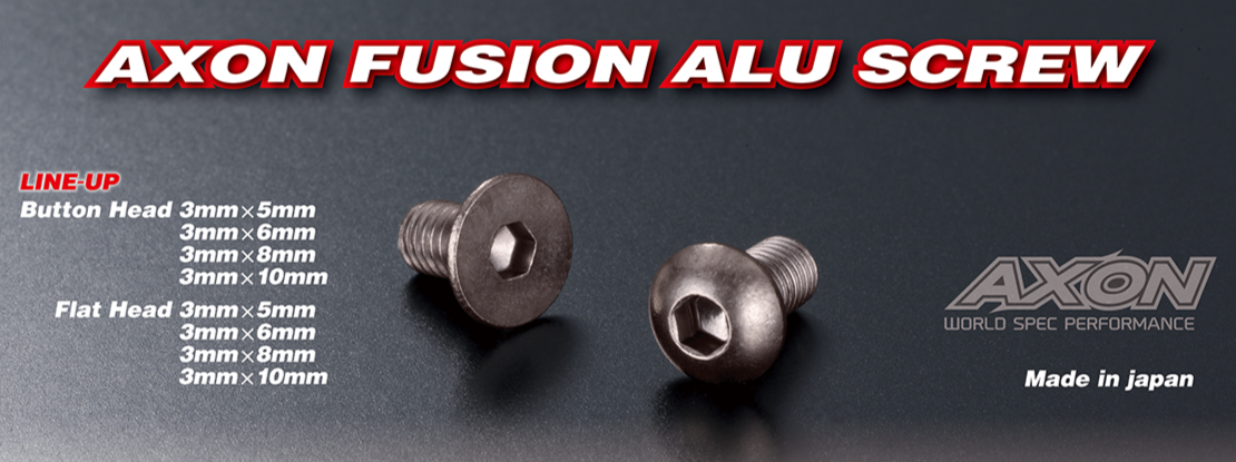 Axon Fusion Aluminium Screw - Flat Head 3x10mm (10)