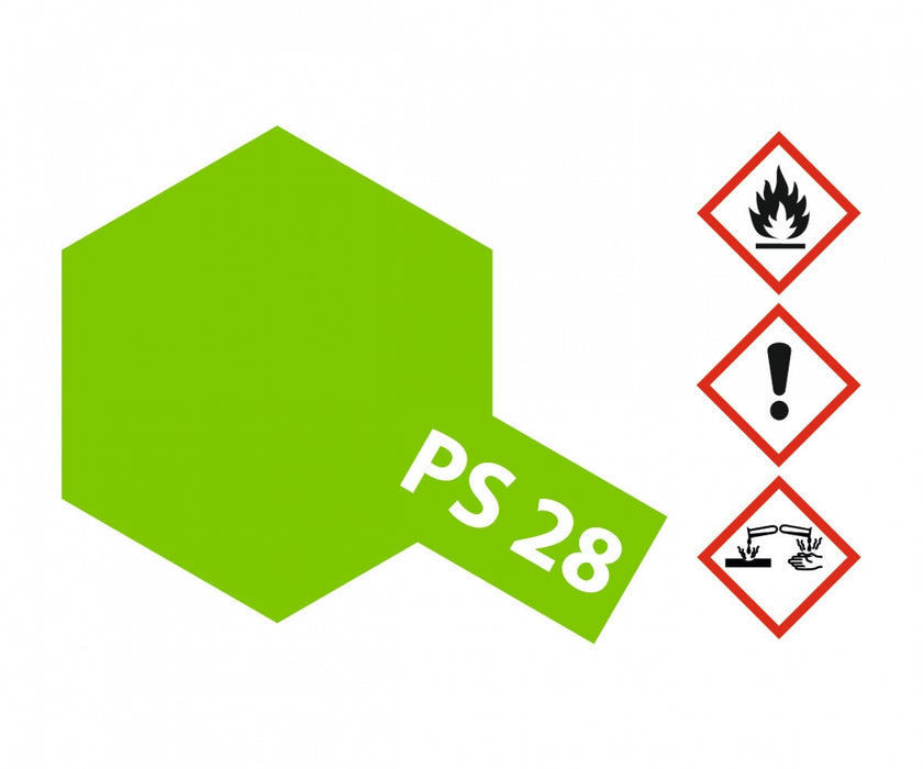 Tamiya Lexan Spray (1) - PS-28 Fluorescent Green