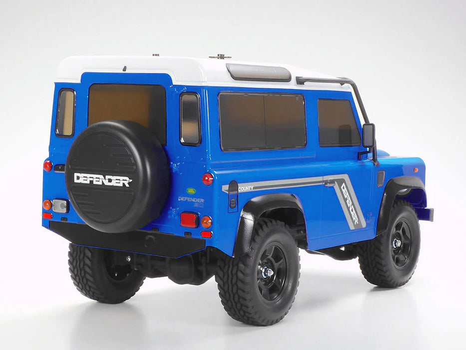 Tamiya Land Rover 90 Defender L Blue (painted) CC-02 - 47478A (ohne ESC)